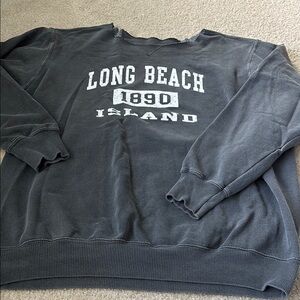 Long Beach Island 1890 Gray Crewneck sweatshirt